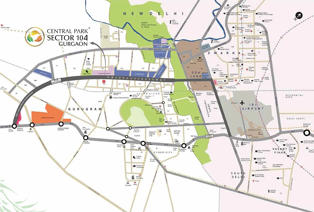 Central-park-delphine-location-map